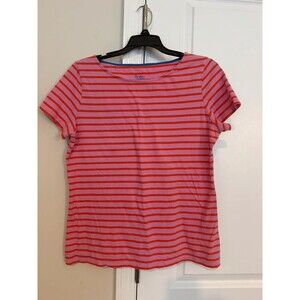 Boden Striped Top Pink Cotton 10